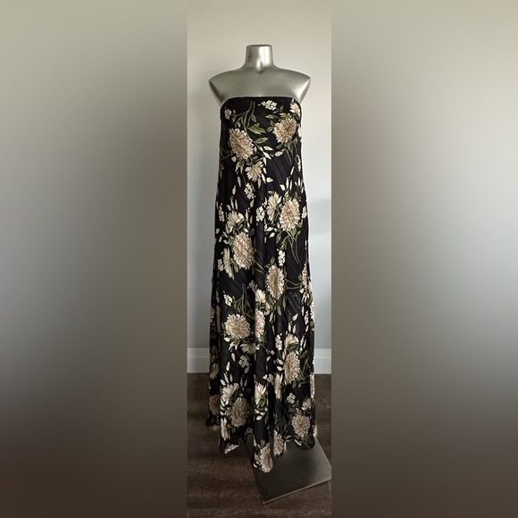 BCBGMaxAzria Black Floral Maxi Dress - Picture 5 of 8